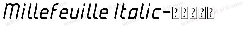 Millefeuille Italic字体转换
